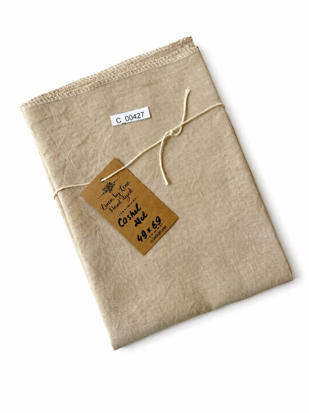 Тканина ручного фарбування Linen by Lena Cashel 28ct бежевого кольору