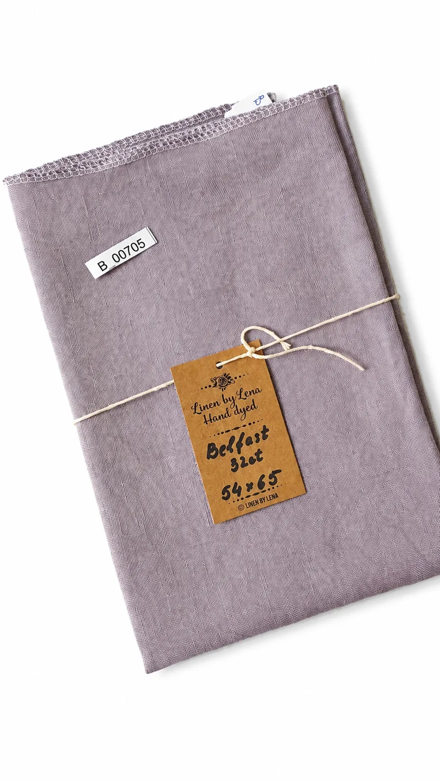 Тканина ручного фарбування Linen by Lena Belfast 32ct сіро-фіолетового кольору