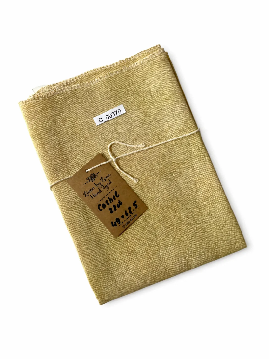 Тканина ручного фарбування Linen by Lena Cashel 28ct жовтого кольору