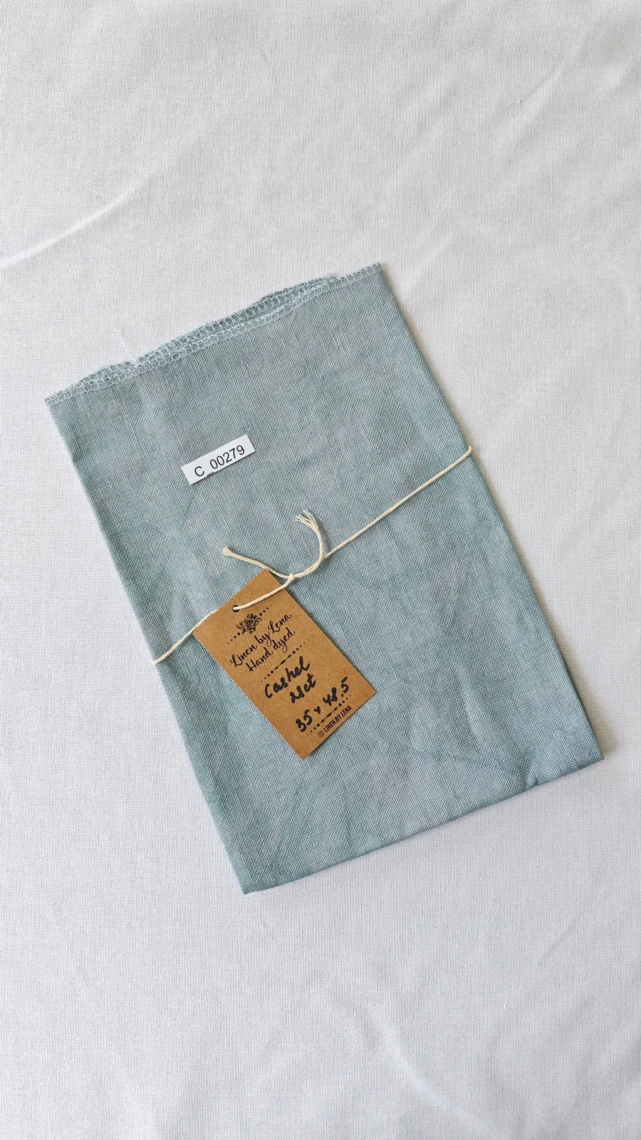 Тканина ручного фарбування Linen by Lena Cashel 28ct сіро-блакитного кольору